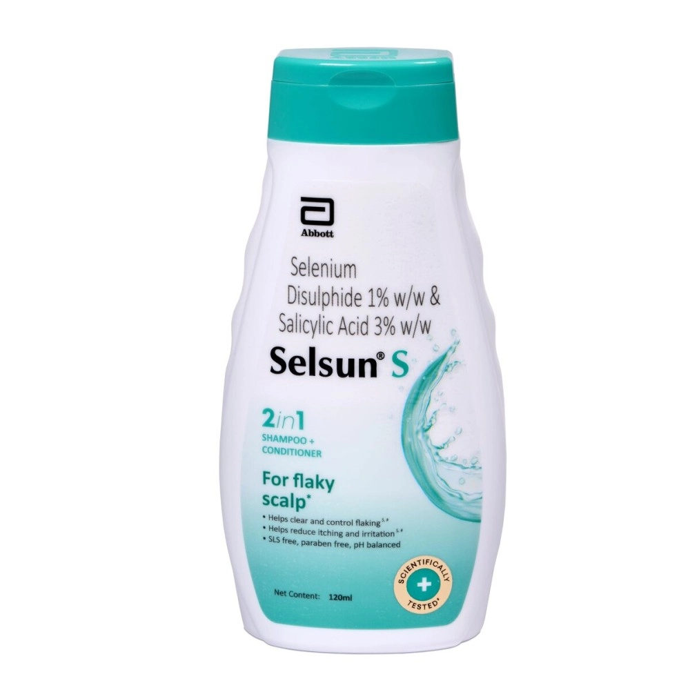 Abbott Selsun 2-in-1 Anti-Dandruff Shampoo + Conditioner 120ml