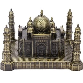 VRB Dec Brass Tm 1 Set For Statue Study Office Desk Decor Showpiece Gift Decoration Accessories Items Decorative Showpeice For Home (Taj Mahal), Bronze