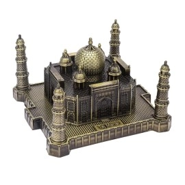 VRB Dec Brass Tm 1 Set For Statue Study Office Desk Decor Showpiece Gift Decoration Accessories Items Decorative Showpeice For Home (Taj Mahal), Bronze