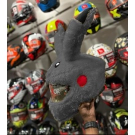 Vagary Rabbit Style Bunny Helmet Cover for Full Face Helmet (Grey 2)