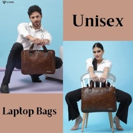 VISMIINTREND Stylish Laptop Sleeve Bag with Handle and Messenger Shoulder Sling Belt|Briefcase for Men and Women | Slim | Portable Bags | Fits 13/14/15.6 Inch | New Year | Corporate | Client | Gifts