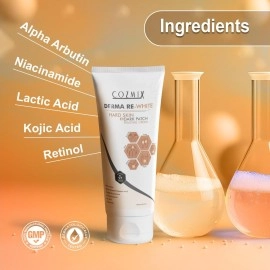 COZMIX Derma Re-White Dark Patch Removal Cream | Knee & Elbow Cream | Neck & Underarm Cream | Dark Patches Corrector | Underarm Whitening Cream | Fades Pigmentation & Uneven Skin Tone, 80 gm