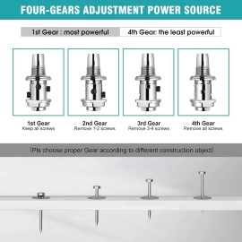 Kwinto Manual Steel Nail Gun Tool | Mini Nail Fixation Tool | Portable Mini Nail Shooting Machine | Nail Wall Fixing Tool | Household Woodworking Accessories with 16 Nail