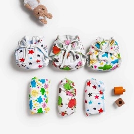 SuperBottoms DryFeel Baby Langot 0-6 months l Organic Cotton Modern Baby Nappy l Mess-free Langot with Gentle Elastics l Super DryFeel Top Layer l Diaper-free Time Essential | 6 Pack