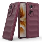 ZAP CASE Back Case Cover for OPPO Reno 11 5G | Compatible for OPPO Reno 11 5G | Liquid Silicon Magic Case with Camera Protection | Plum