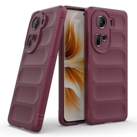ZAP CASE Back Case Cover for OPPO Reno 11 5G | Compatible for OPPO Reno 11 5G | Liquid Silicon Magic Case with Camera Protection | Plum
