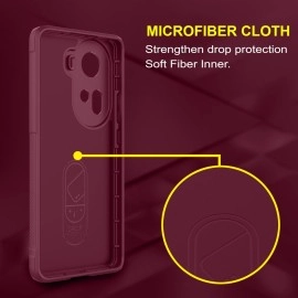 ZAP CASE Back Case Cover for OPPO Reno 11 5G | Compatible for OPPO Reno 11 5G | Liquid Silicon Magic Case with Camera Protection | Plum