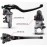 Vagary Bremboo Radial Hydraulic Painted Brake Lever Set With Hydraulic Pump And Fuel Pipe Proper Set For All Bikes,Multicolor
