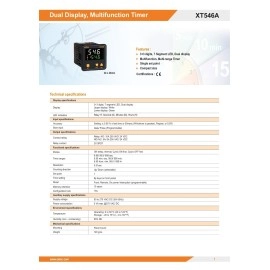 Selec Dual Display 3+3 Digit, Single Set Point Digital Timer XT546A