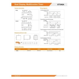 Selec Dual Display 3+3 Digit, Single Set Point Digital Timer XT546A