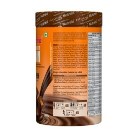 NUTRELA Weight Gainer-500G, Chocolate Flavour 20G Protein, 66.8 Carbs, 13 Vitamins & 12 Minerals With Khandsari Sugar Powder Ideal For Athlete, Men, Women & Kids Above 10 Year