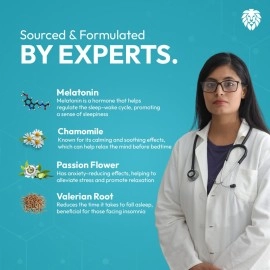 Healeo Melatonin 10mg Sleep Drops for Deep Sleep, Stress & Anxiety Relief | With Chamomile, Passion Flower & Valerian Root | Safe & Non Habit Forming - 50ml