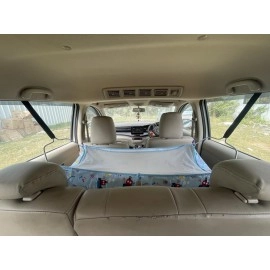 A to Z Hub Car Cradle Hammock with Mosquito Net for 0 to 3 Year Baby | Portable with Adjustble Belt, Hammock Cloth, Hangers