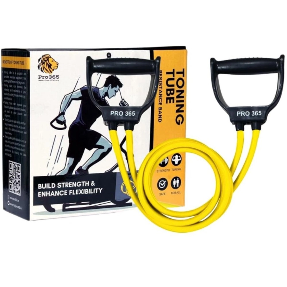 PRO365 Resistance Band 25 Kgs/Toning Tube/Toning Bands/Exercise Bands/Home Gym Bands (6 Month Warranty by PRO365)