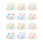 Superbottoms Basic Langot Pack of 12 | 100% Pure Cotton Double Layered | Extra Soft & Breathable for Baby Girl and Boy | Fits Medium to Large | Up to 5 Kg (0-6 Months)