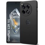 TheGiftKart Liquid Silicone Back Cover Case for OnePlus 12R 5G | Soft Micro-Fibre Lining Inside | Camera Protection Bump | Shockproof Back Cover Case for OnePlus 12R 5G (Silicone, Black)