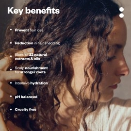 Justhuman AyuGrowth Fortifying Hair Oil | Amla, Brahmi, Bhringraj, Vertiver root & Ayurvedic | Clinically Proven 18-Oil blend |Reduces Hair Fall & breakage | Strengthens roots | 120ml