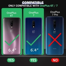 TheGiftKart Liquid Silicone Back Cover Case for OnePlus 6T / Oneplus 7 | Soft Micro-Fibre Lining Inside | Camera Protection Bump | Shockproof Back Cover for OnePlus 6T / Oneplus 7 (Silicone, Black)