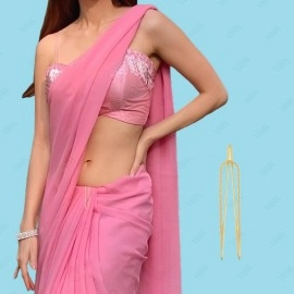 VAMA FASHIONS Clip on Sarees Pleats Pin Brooch Coat Dress Gown Shawl Bridal Safety Saree Pins for Women - 21 Sareepin (Saree Pin for Pleats)