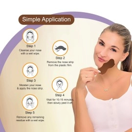 DR.RASHEL Coffee Nose Pore Strips | With Coffee Extracts | Deep Cleansing | Pore Purifying | Painless Blackhead Removal | 10 Strips + 10 Wipes | 20 PCS Total