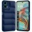 Fashionury Back Cover for Motorola Moto G34 / G45 5G | Matte Soft Case | Liquid Silicon Puff Case for Motorola Moto G34 / G45 5G with Camera Protection | (Blue)