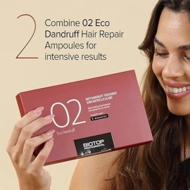 Biotop Professional 02 Shampoo Eco Dandruff | Enriched with Vitamin B5 to Hydrate, Nourish & Soothe the scalp |Paraben, SLS & Sulfate free | Anti Dandruff Shampoo for Men & Women