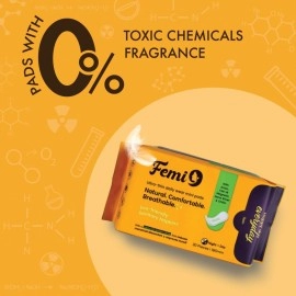 Femi9- Happy day everyday Anti Bacterial Daily Use Mini Pads For Women|Pantyliners For Women|Absorbs White Discharge|Prevents Urinal Leakage|Prevents Period Spotting|Odor Control Pads|30 Pads - 180Mm