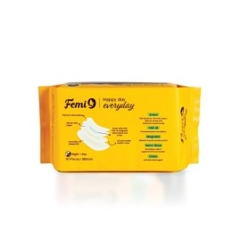 Femi9- Happy day everyday Anti Bacterial Daily Use Mini Pads For Women|Pantyliners For Women|Absorbs White Discharge|Prevents Urinal Leakage|Prevents Period Spotting|Odor Control Pads|30 Pads - 180Mm