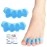 MEXPLE ToePro Toe Separators for Feet | 5 Holes Silicon High Elastic Toe Straightener Hammer Hallux Valgus Corrector Pain Relief Toe Straightener Achilles Stretcher, Toe Separator Foot Care, Toe