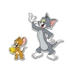Regalo Casila Fridge Magnet | Tom and Jerry | Waterproof | 2.5 in | Glossy | Acrylic | Fun Comic Character Gift and Decoration | Cartoon Theme Magnet | Birthday Gifts | Kids Girls Boys Gifts