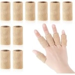INSIME Finger protector for cricket, volleyball | Finger tape for cricket fielding finger cover bandage | Finger support for pain relief basketball volleyball finger protection | (Pack of 10) (Light
