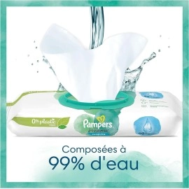 MAMA UNIVERSE Pampers Harmonie Aqua Baby Wipes Plastic Free 1 Pack