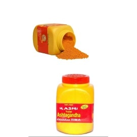 ishaSpirituals Kashi ashtagandha Chandan Powder Original for Pooja 100% Tulsi Kesar Chandan Yellow Tika Tilak Puja (500 Gram)