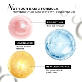 Novology Pigmentation Reduction Serum | Bi-Phasic Face Serum for Dark Spots and Hyperpigmentation | With Niacinamide + Pro-Retinol + Hexylresorcinol