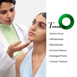 Novology Acne Reduction Serum | Face Serum for Acne, Whiteheads, Blackheads | With 0.1% Thymol + Terpineol | Specialised For Oily & Acne Prone Skin