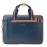 Police Men\'s Fobi 14 Laptop Briefcase For Official & Casual Use, Laptop Messanger bag - Navy/Tan