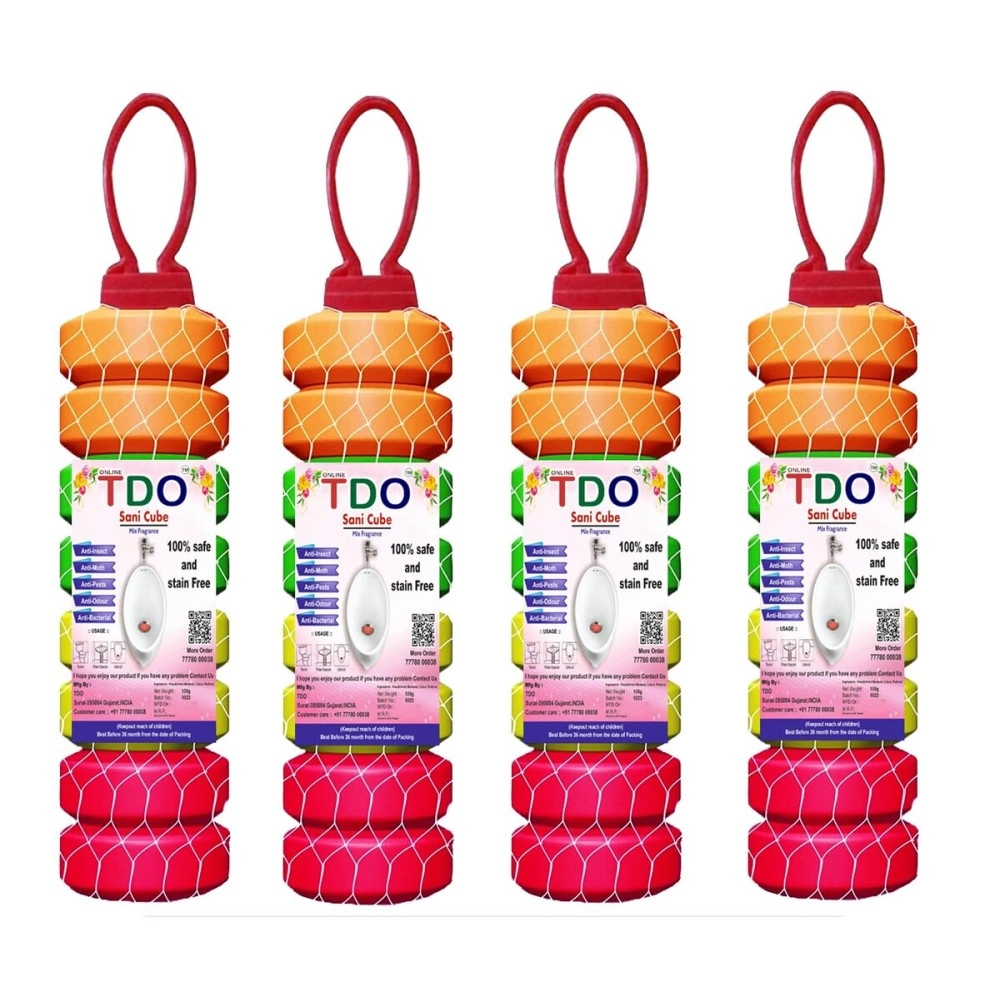 TDO Toilet Bathroom Air Freshener Fragrance Urinal balls Urinal Cubes Sani cube Napthalene balls for Washbasins & Clothes Pantry, Bathroom, Toilet,Wardrobe,wash Basin, Pack of 4 (100 gram Each)