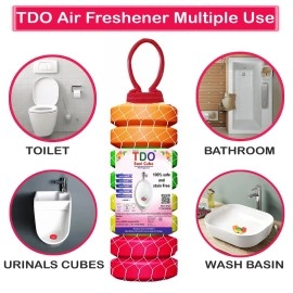TDO Toilet Bathroom Air Freshener Fragrance Urinal balls Urinal Cubes Sani cube Napthalene balls for Washbasins & Clothes Pantry, Bathroom, Toilet,Wardrobe,wash Basin, Pack of 4 (100 gram Each)
