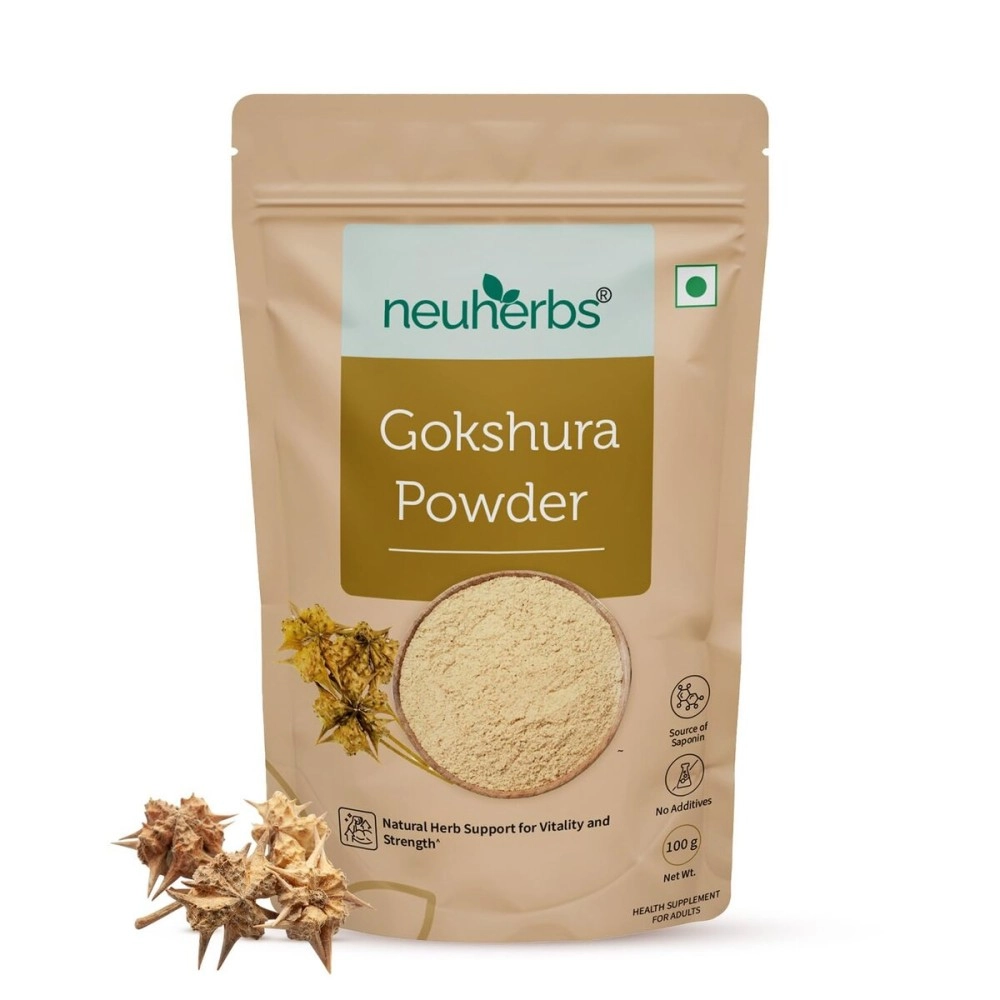 Neuherbs Gokshura Powder (100g Pack of 1) Natural Herb For Men & Women | To Promote Energy & Strength | No Added Preservative or Additives | Tribulus Terrestris