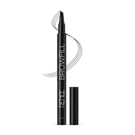 RENEE Browfill Eyebrow Pen- Black, Waterproof & Smudge-proof, One Swipe Application with Micro Precision, Natural & Long-lasting Finish, For Denser & Fuller Eyebrows, Easy to use, Cruelty-free