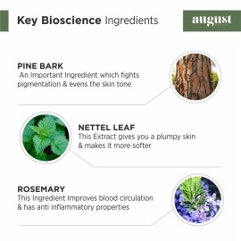 August Bioscience Wild Forest Body Shower Gel with Pine Bark Rosemary Nettle Leaf Extract 250 ml