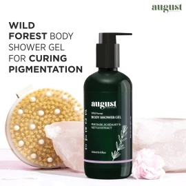 August Bioscience Wild Forest Body Shower Gel with Pine Bark Rosemary Nettle Leaf Extract 250 ml
