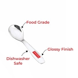 HAZEL Stainless Steel Spoon for Spice Box | Small Mini Spoon for All Tea Coffee Sugar & Spices Set, Set of 12