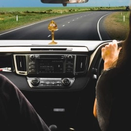 anciently Vel For Car Dashboard|Murugan Vel For Car Fantasy Dashboard,Metal,1 Piece(Gold Colour)