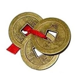 ARTISKRITI Copper Swastik Pyramid Vastu Yantra for Home Entrance Door Hanging Positive Energy Vibrations and Vastu Dosh Nivaran Items with Feng Shui Coin