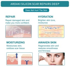 ARDAKI Silicone Scar Sheets,Silicone Scar Tape,Scar Tape For Surgical Scars,Silicone Scar Removal Strips For Surgical,C-Section,Tummy Tuck,Keloid Scars,Acne Scars, Reusable (1.6X 60 Roll-1.5M)