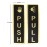 Buzz Cool Acrylic Gold Push Pull Stickers For Glass Door, Wooden Door | Self Adhesive Sticker | Push and Pull Signage Stickers for Hospital Malls Office Businesses