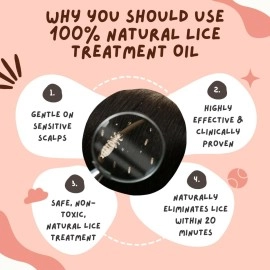 COCO CRUSH Ayurvedic Anti Lice Oil | Kills Lice, Eggs and Nits 100% Naturally In 20mins | Single Wash Treatment, Safe for Kids (50ml)