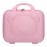 SIBY ABS Plastic Hard Shell Cosmetic Organizer Bag for Women | Portable Travel Cosmetics Storage Case with Mirror and Zipper Lock | Makeup Organizer Suitcase Bag for Girls (Pink)