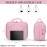 SIBY ABS Plastic Hard Shell Cosmetic Organizer Bag for Women | Portable Travel Cosmetics Storage Case with Mirror and Zipper Lock | Makeup Organizer Suitcase Bag for Girls (Pink)